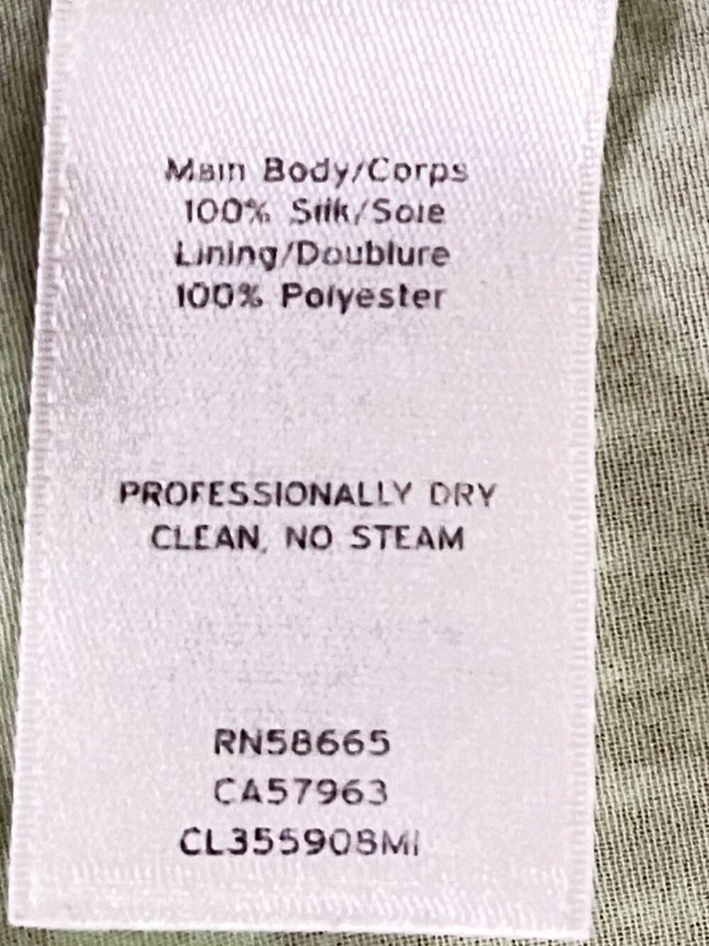 Classiques Entier Silk Sleeveless Top in Pale Green, Size S - Picture 6 of 8